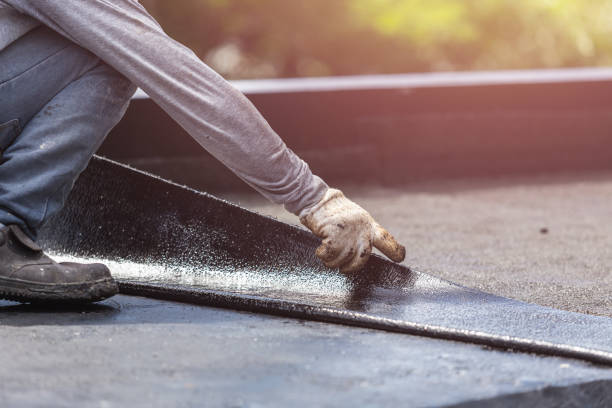 Professional Exterior Waterproofing technician working in Casnovia, MI